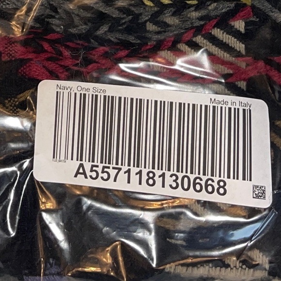 ISAAC MIZRAHI LIVE! Luxe Italian Scarf with Fringe Hem In Navy - Picture 8 of 8